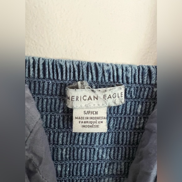 SOLD American Eagle Corset Fit & Flare Mini Denim Dress - Picture 3 of 4